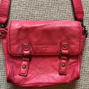 Rare Liebeskind crossbody in watermelon color. 